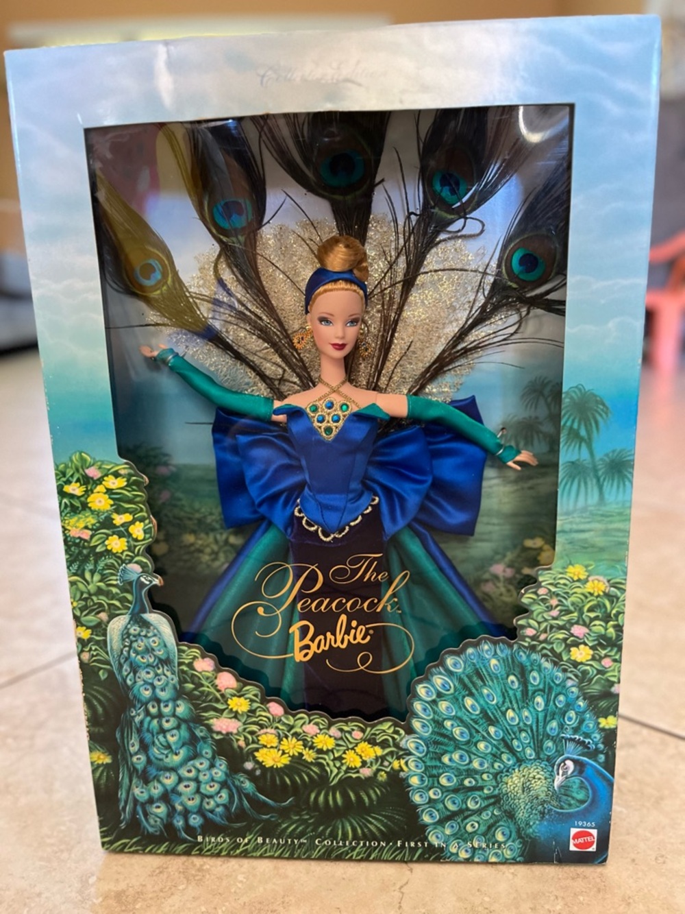 Mattel Peacock Barbie Doll - Blue and Teal Ensemble